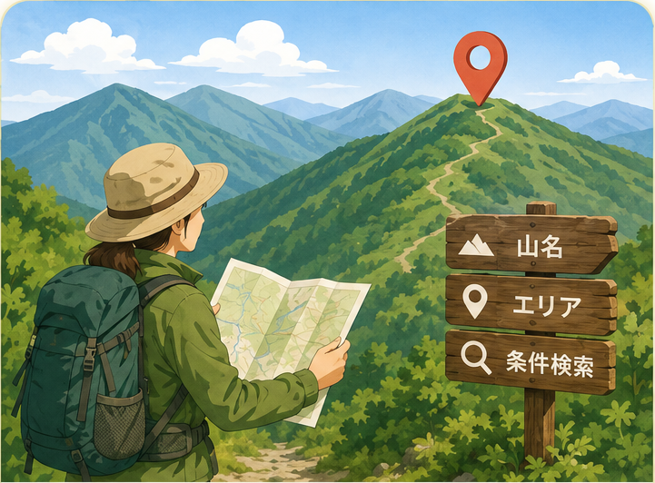 山を探す